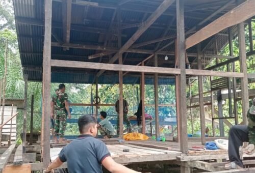 Keberhasilan Satgas TMMD dalam Rehabilitasi RTLH Ibu Marsiana di Kapuas Hulu