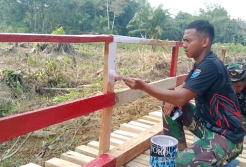 Cat Pagar Jembatan TMMD: Kombinasi Estetika dan Perlindungan