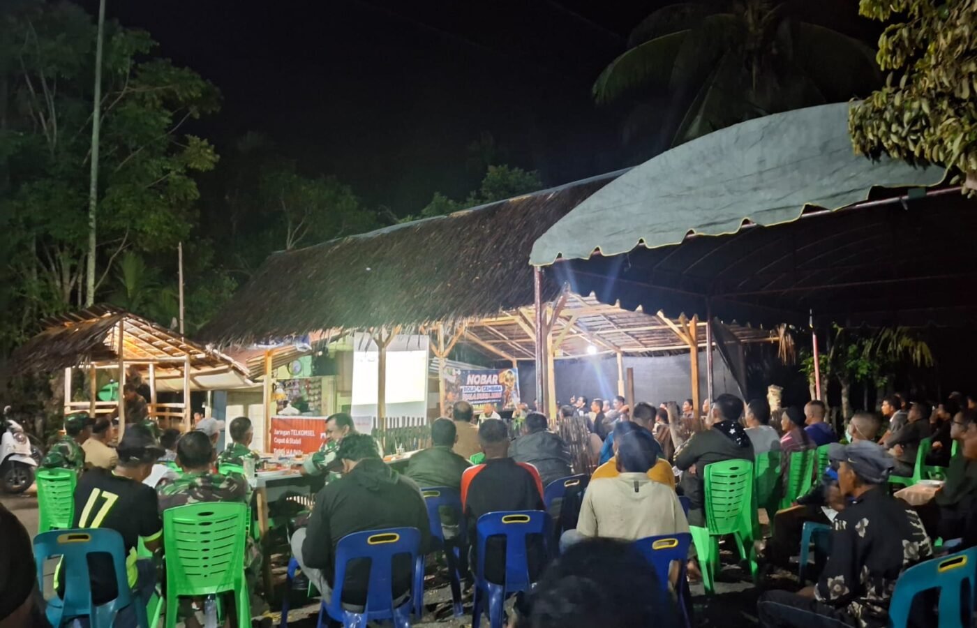 Kodim 0102/Pidie Rayakan Final Piala Dunia 2026 dengan Nobar Bersama Masyarakat