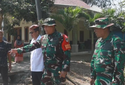 Dandim Cirebon Cek Pembangunan Jalan Beton untuk Perkuat Infrastruktur Desa Luwung Kencana