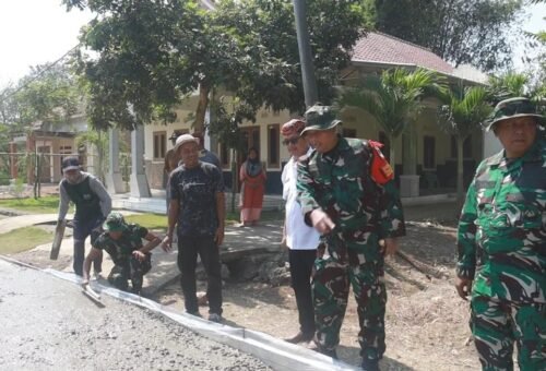 Dandim 0620/Kab. Cirebon Pastikan Progres Pembangunan Jalan di Luwung Kencana