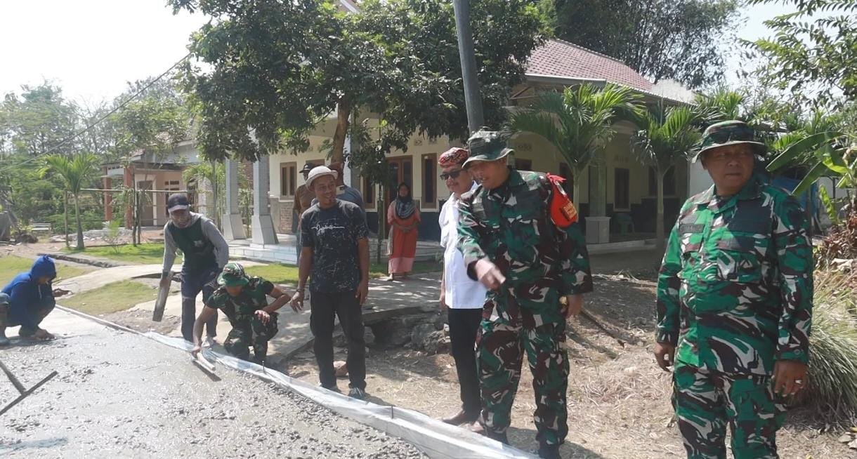 Dandim 0620/Kab. Cirebon Pastikan Progres Pembangunan Jalan di Luwung Kencana