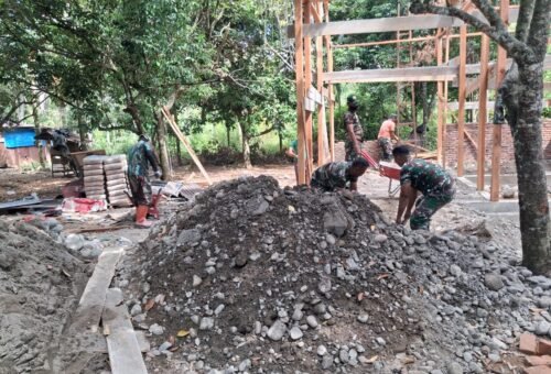 Perkembangan Proyek RTLH Dalam TMMD Ke-129 Mencapai 35 Persen