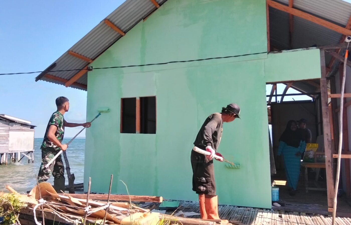 Pekerjaan Renovasi RTLH Bapak Nardianto di Desa Polewali Menuju Penyelesaian Akhir