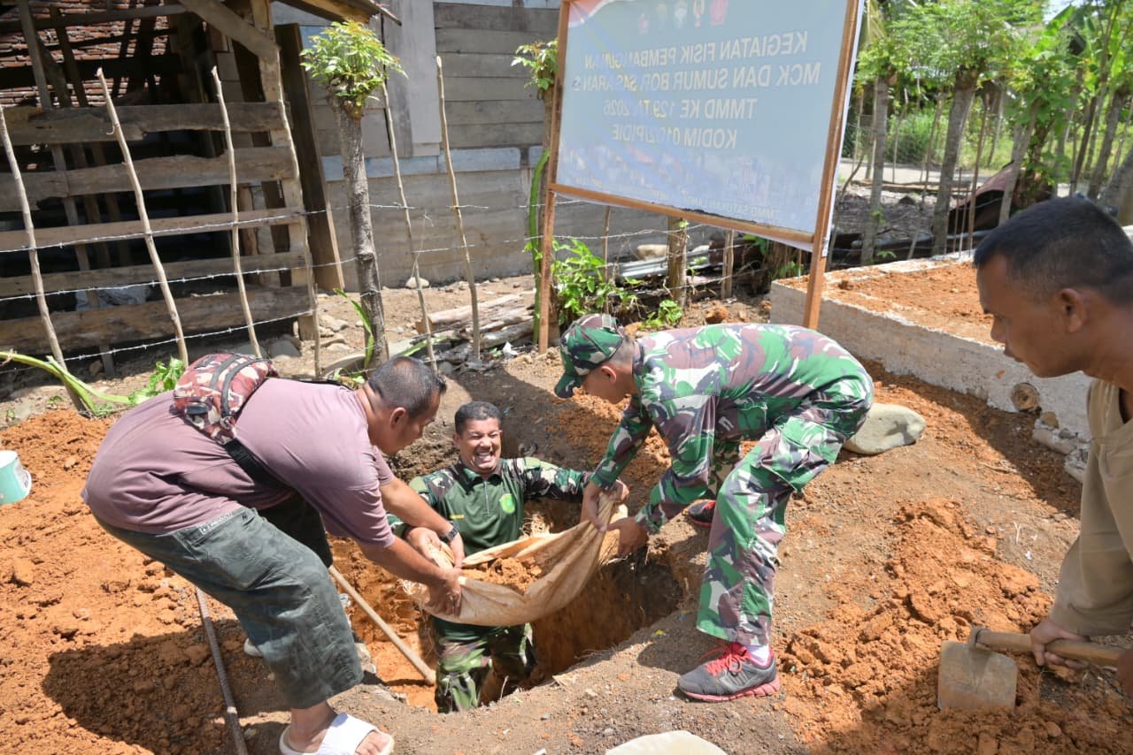 Pembangunan Septic Tank TMMD Ke-129 di Pidie Meningkatkan Kualitas Sanitasi Warga
