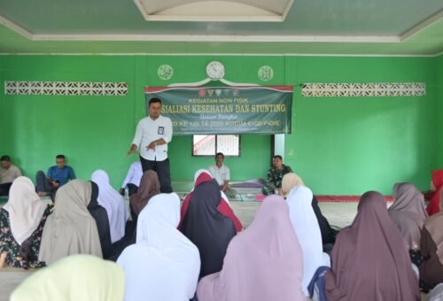 Pendidikan Pencegahan Stunting Digenjot Melalui TMMD Ke-129 di Pidie