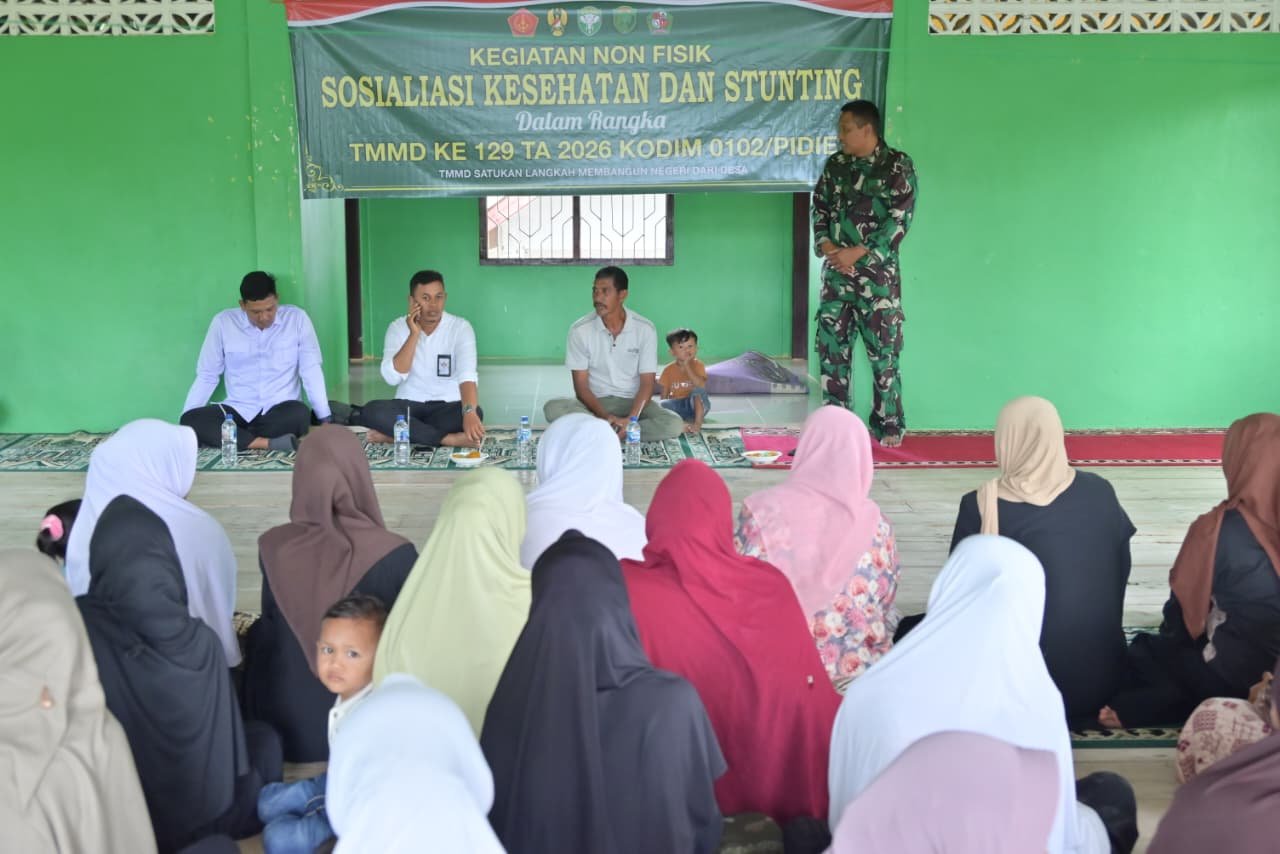 Kolaborasi Satgas TMMD dan Dinas Sosial Tingkatkan Kesadaran Masyarakat tentang Stunting
