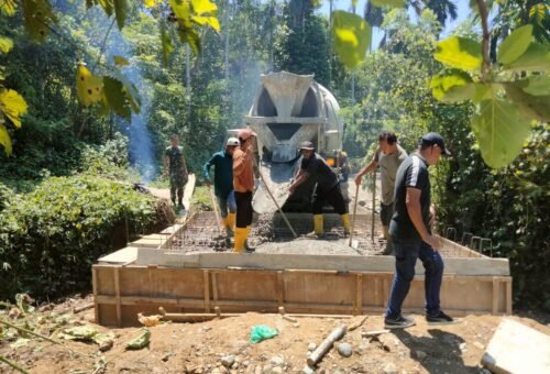 Kerja Sama Satgas TMMD dan Masyarakat Perkuat Infrastruktur Pertanian