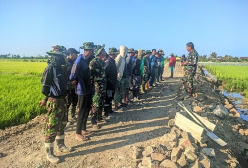Semangat Tak Surut! Satgas TMMD Ke-129 Kodim 1404/Pinrang Terus Berjuang di Hari Ke-28