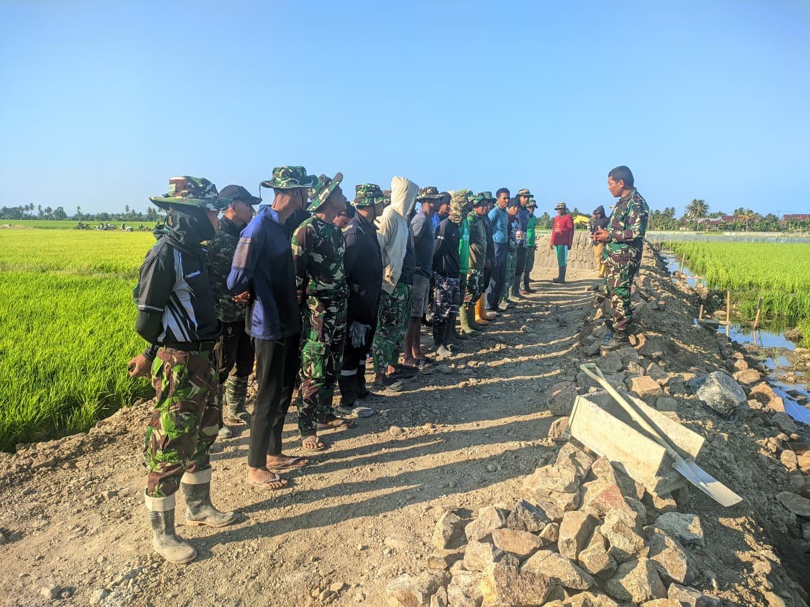 Semangat Tak Surut! Satgas TMMD Ke-129 Kodim 1404/Pinrang Terus Berjuang di Hari Ke-28