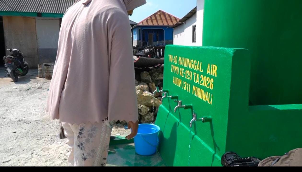 Desa Umbele Lama Kini Miliki Akses Air Bersih Berkat TMMD