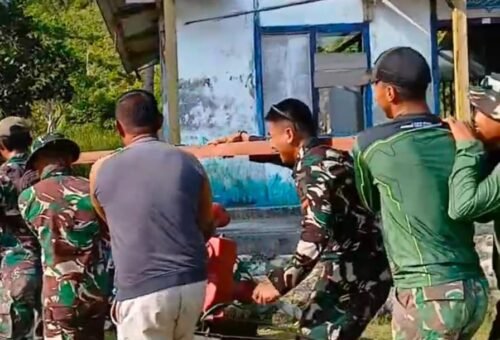 Kerja Keras Satgas TMMD dan Komunitas, Mesin Pendorong Air Tiba di Area Manunggal Air Bersih