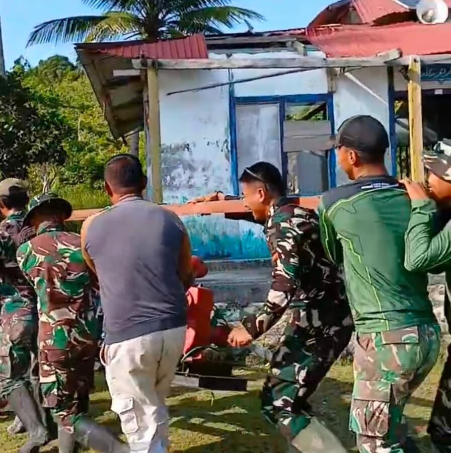 Kerja Keras Satgas TMMD dan Komunitas, Mesin Pendorong Air Tiba di Area Manunggal Air Bersih