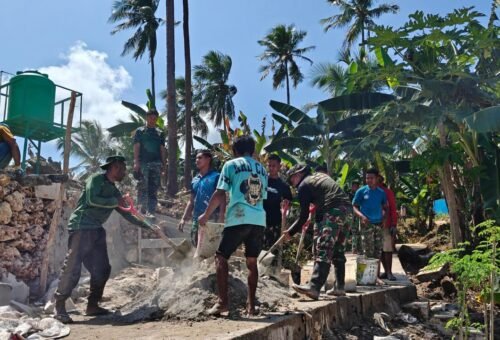 Sinergi TNI dan Warga Dalam Proyek Penyediaan Air Bersih di Polewali