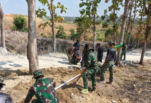 Satgas TMMD 129 Kejar Target Penyelesaian Tandon Air di Dusun Bakon