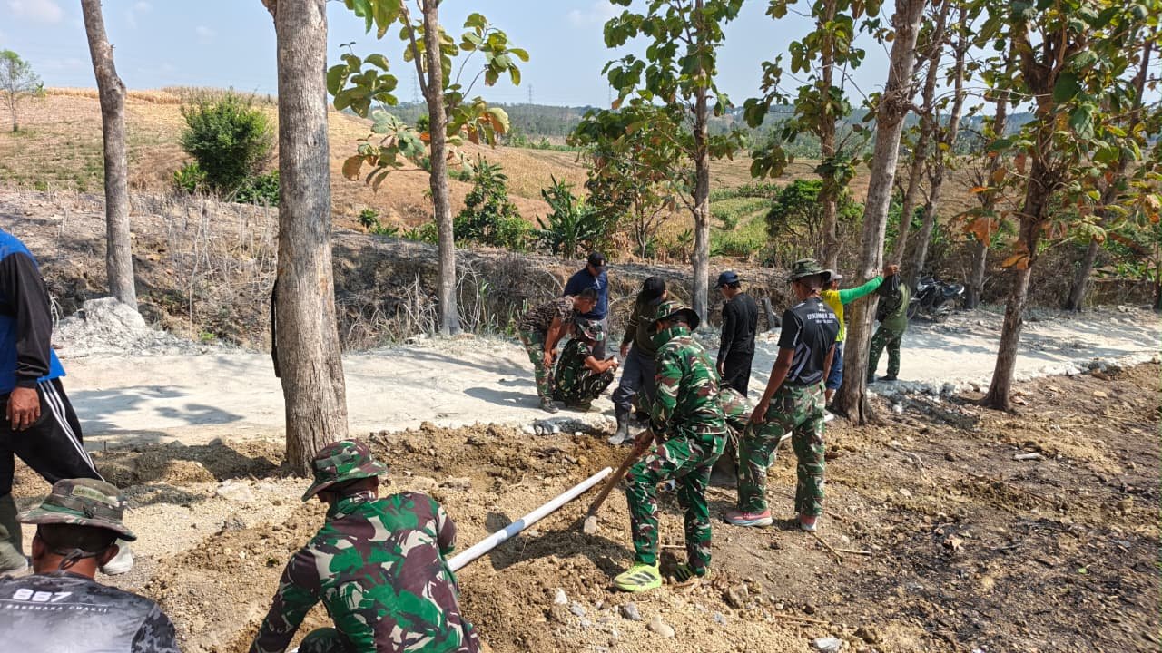 Satgas TMMD 129 Kejar Target Penyelesaian Tandon Air di Dusun Bakon