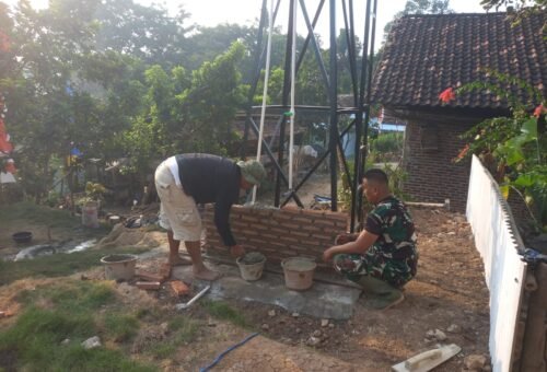 Peningkatan Akses Air Bersih, Satgas TMMD Ke-129 Perbaiki Sistem Sumur Bor