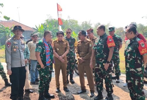 Brigjen TNI Yohanes Toar Pioh Tinjau Pelaksanaan TMMD ke-129 di Desa Luwung Kencana