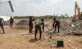 Semangat Kebersamaan Dalam TMMD 129 Bojonegoro