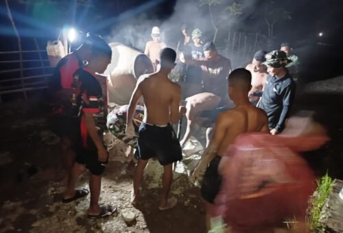 Pengabdian Malam, Satgas TMMD Kodim Belu Tuntaskan Jalan Usaha Tani