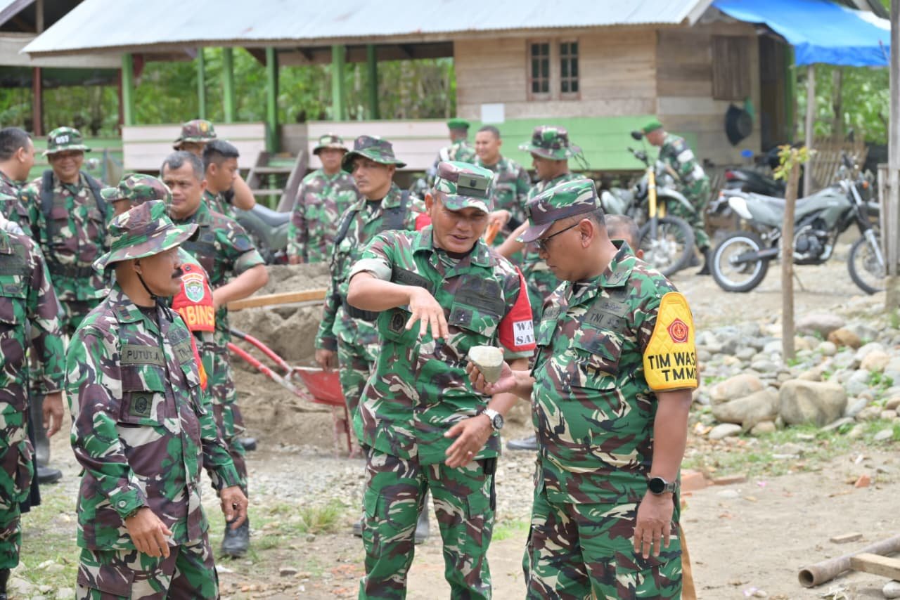 Pengawasan Proyek TMMD Ke-129 di Pidie oleh Tim Wasev