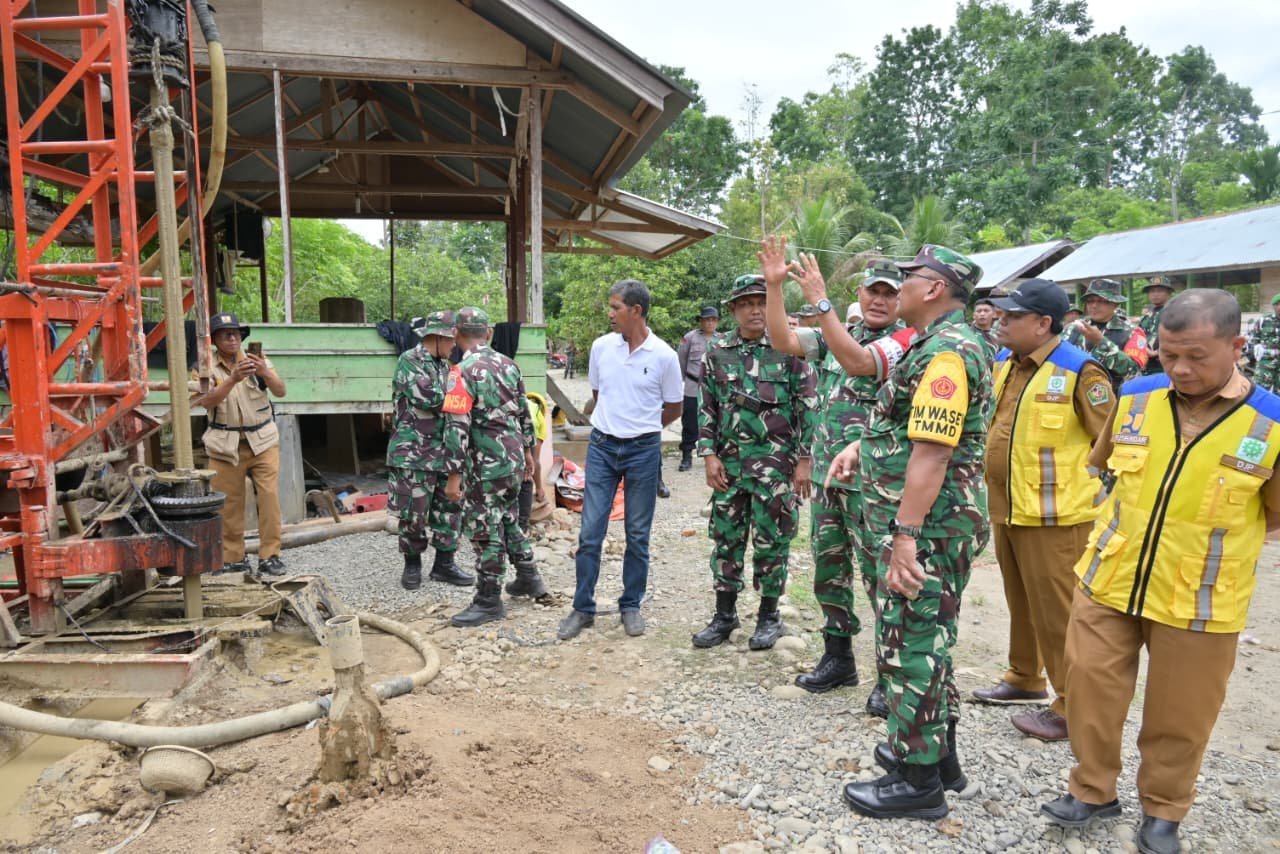 Kunjungan Tim Wasev untuk Evaluasi TMMD Ke-129 Kodim 0102/Pidie
