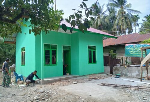 Kemajuan Proyek Rehab RTLH TMMD Ke-129 Kodim 0102/Pidie Capai 80 Persen, Satgas Fokus Finishing