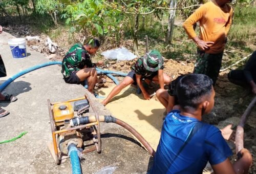 Desa Ulak Pauk Sambut Pelaksanaan TMMD ke-129 dengan Pembangunan Sumur Bor