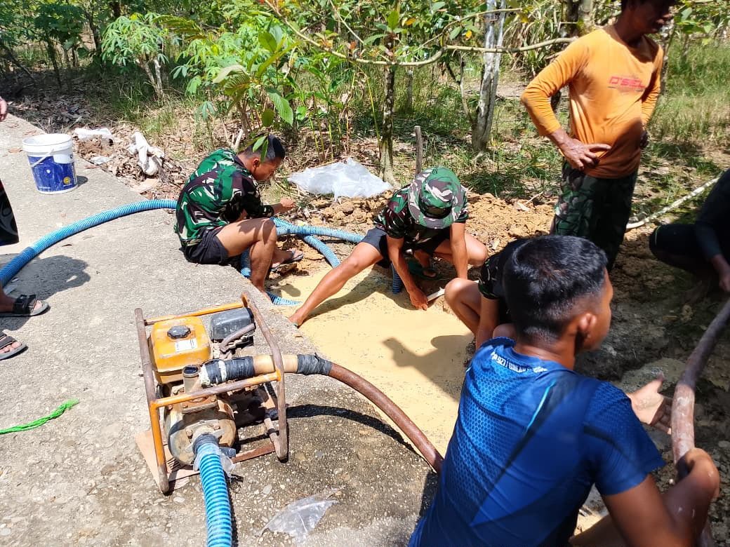 Desa Ulak Pauk Sambut Pelaksanaan TMMD ke-129 dengan Pembangunan Sumur Bor