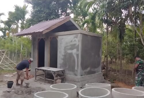 Progres Pembangunan MCK TMMD Ke-129 di Pidie Capai 65 Persen