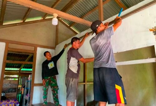 Pembangunan RTLH Kedua untuk Ibu Yustina Dayang di Dusun Belatung Dimulai