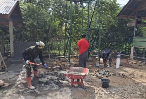 Dedikasi Satgas TMMD Ke-129 Kodim 0102/Pidie dalam Penyediaan Air Bersih untuk Santri