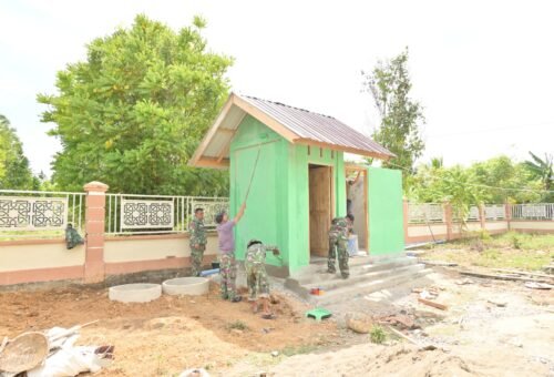 Optimalisasi Penutupan TMMD Ke-129: Satgas Kodim 0102/Pidie Selesaikan MCK dan Sumur Bor