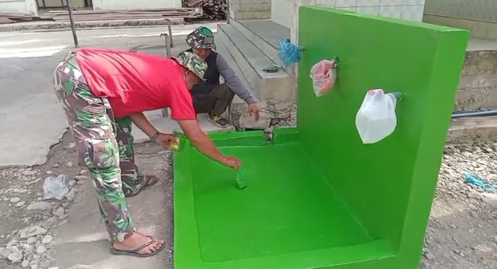 Tempat Wuduk di Blang Cot Resmi Beroperasi Hasil Kerja Satgas TMMD ke-129