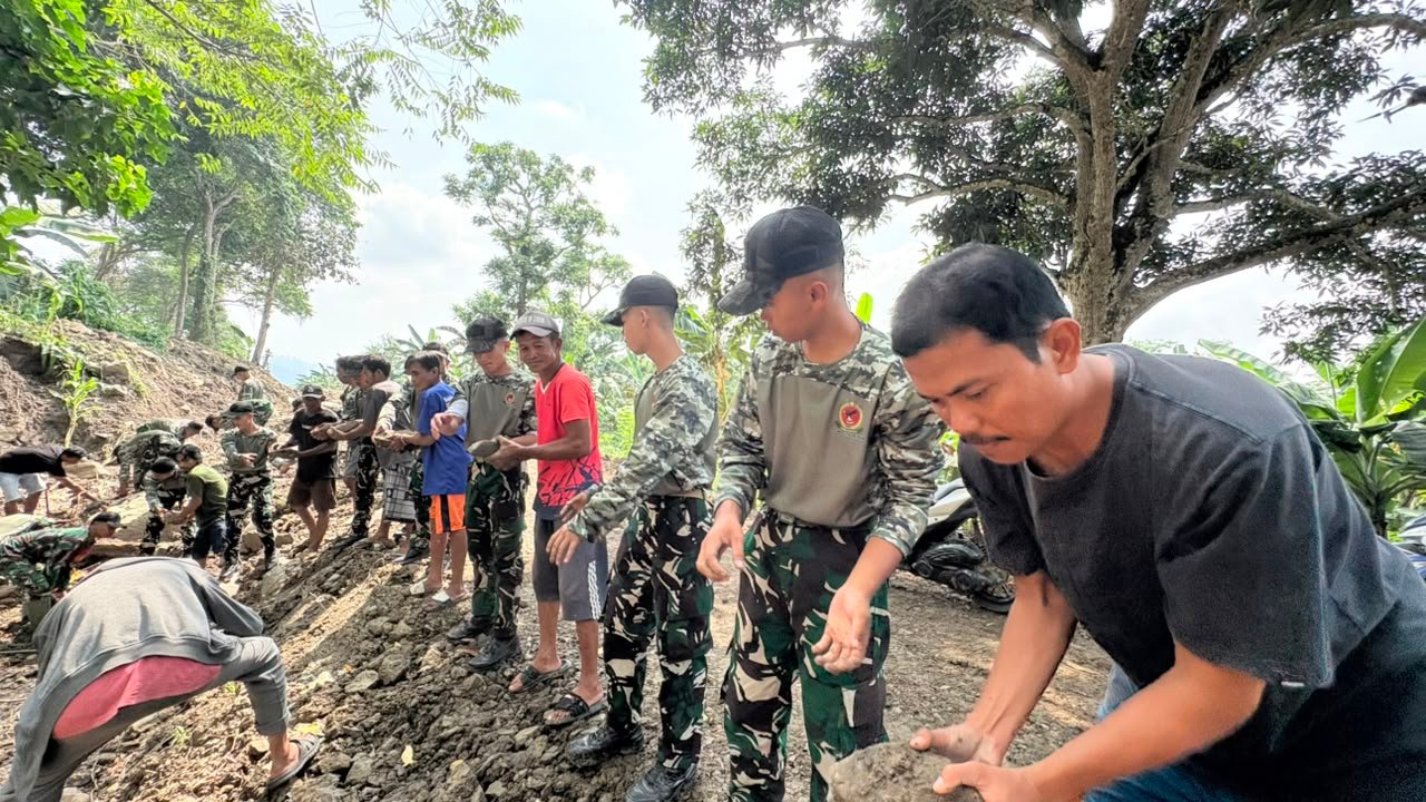 Semangat Gotong Royong Dorong Percepatan Proyek TMMD 129