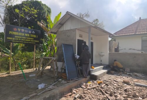 Pekerjaan MCK Fasum di Desa Sekardadi Hampir Selesai oleh Satgas TMMD
