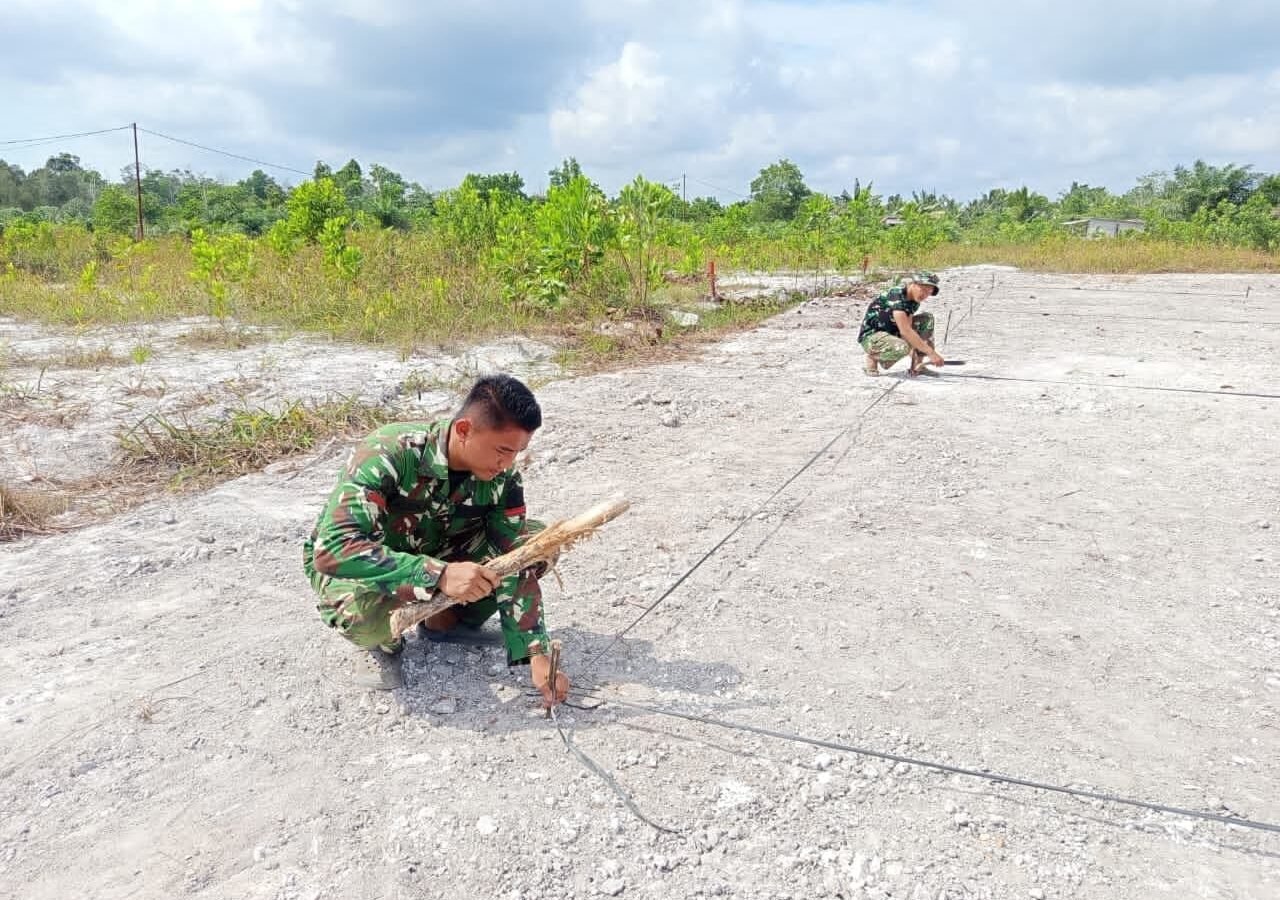 TNI Kodim 0413/Bangka Hadirkan Lapangan Voli Sebagai Fasilitas Olahraga Warga