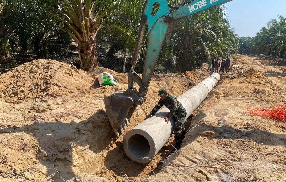 Kerja Sama TNI dan Masyarakat, Proyek Gorong-Gorong TMMD 129 Kodim 0413/Bangka Dikejar