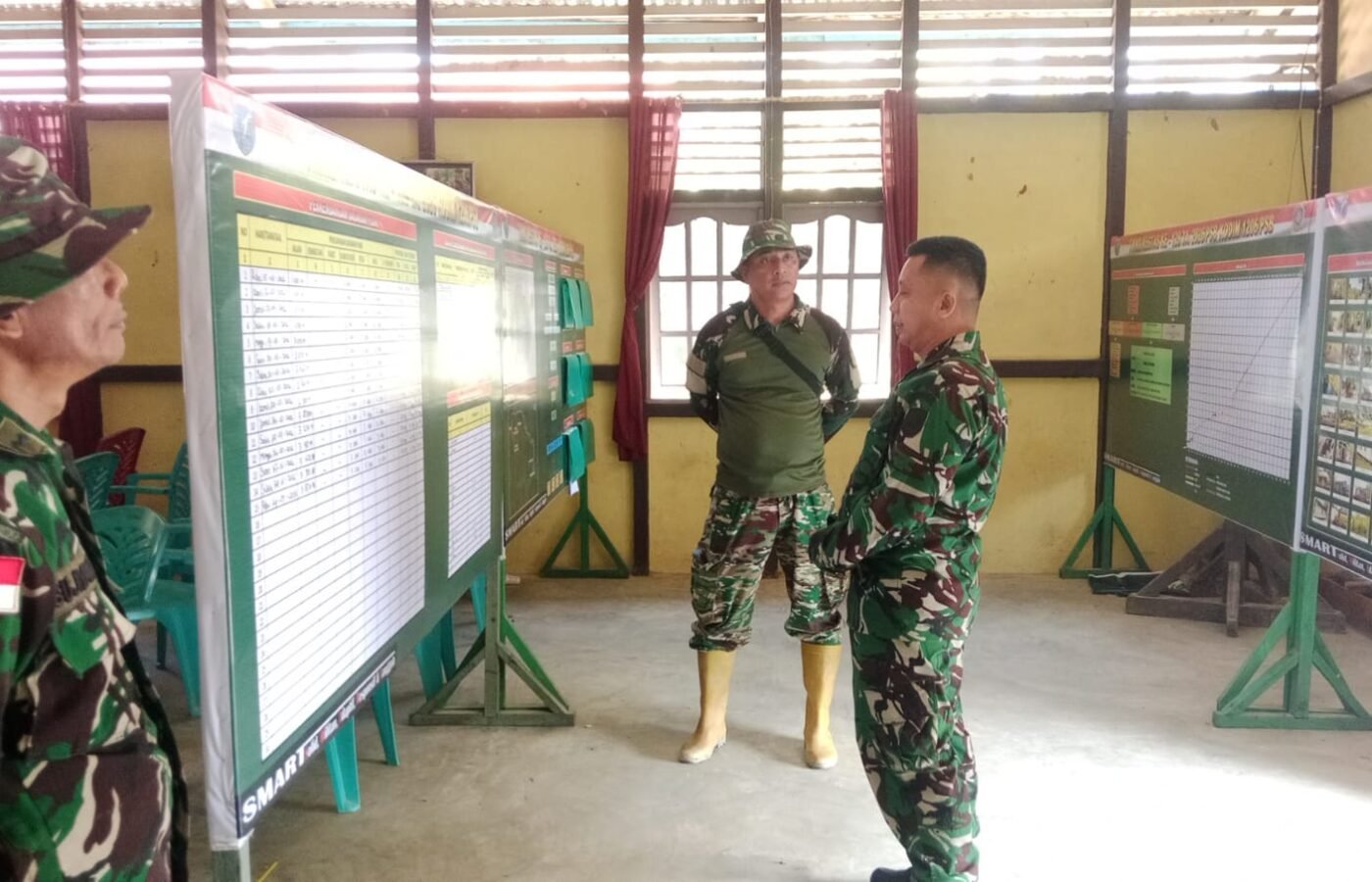 Evaluasi Siap Dilaksanakan, Korem 121/Abw Tinjau Posko TMMD Ke-129 di Putussibau