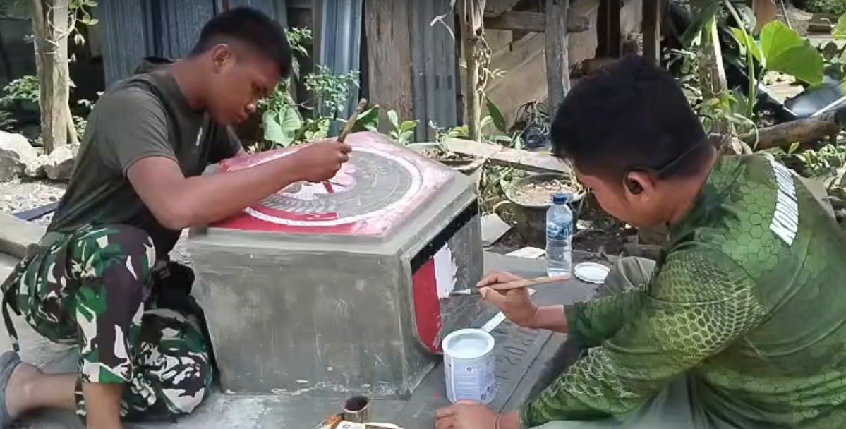 Prasasti RTLH Bapak Sofyan, Satgas TMMD ke-129 Kodim 1407/Bone Teruskan Pengerjaan