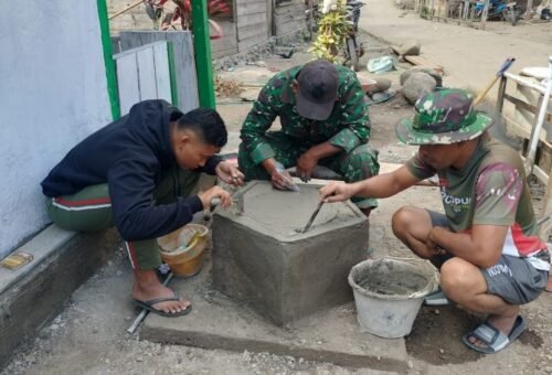 Prasasti RTLH Bapak Bella Diciptakan oleh Satgas TMMD ke-129 di Bone