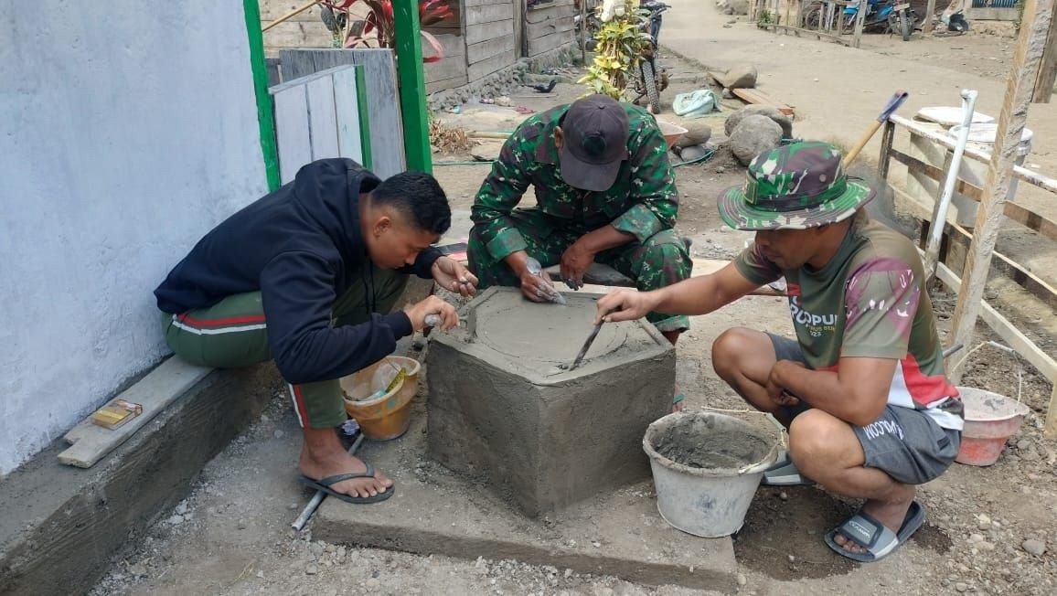 Prasasti RTLH Bapak Bella Diciptakan oleh Satgas TMMD ke-129 di Bone