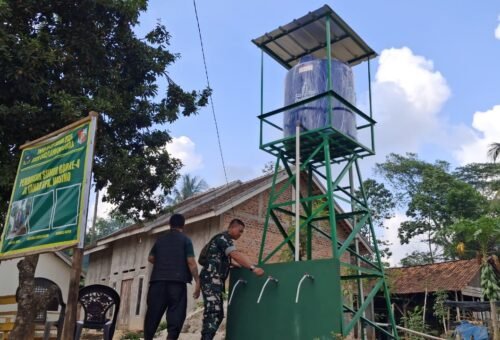 Warga Desa Baru Raharja Nikmati Air Bersih Berkat Program TMMD Kodim 0412/LU