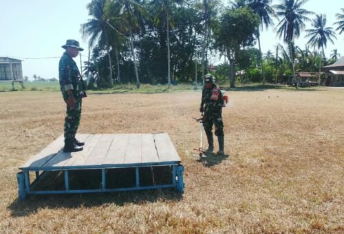 Persiapan Khusus Menyambut Upacara Penutupan TMMD Ke-129 di Pinrang