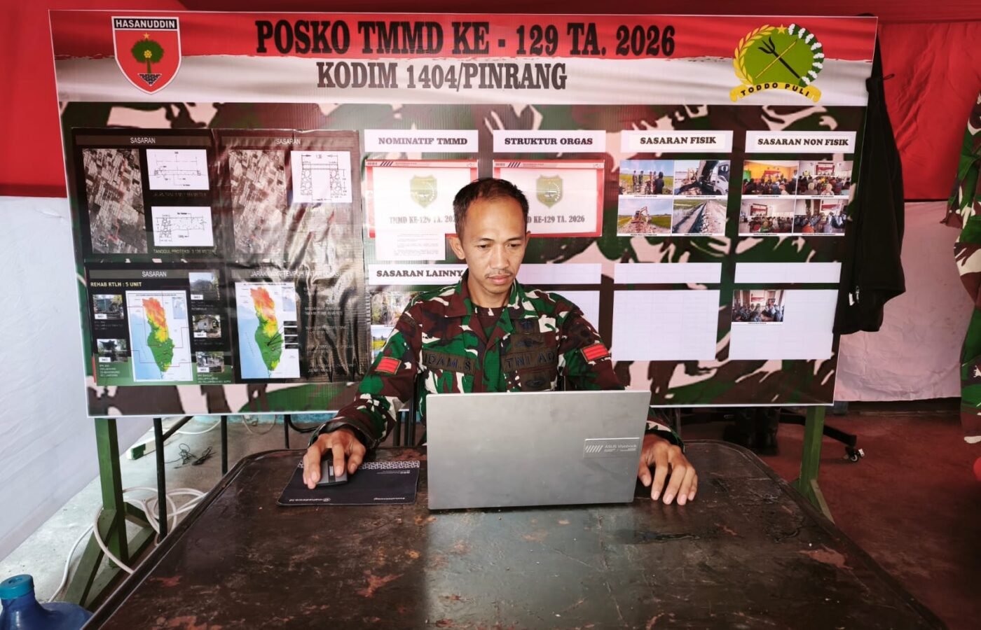 Peran Kritis Praka Idam dalam Kesuksesan TMMD Ke-129 Kodim 1404/Pinrang