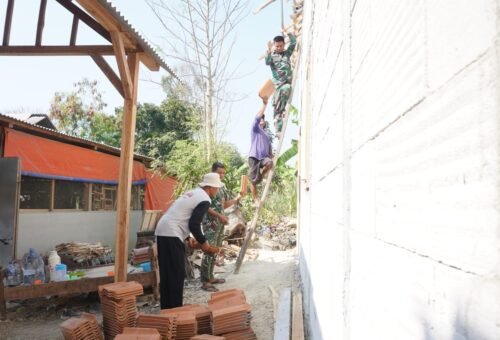TMMD Hadirkan Perubahan untuk Rumah Sehat di Desa Tlemang
