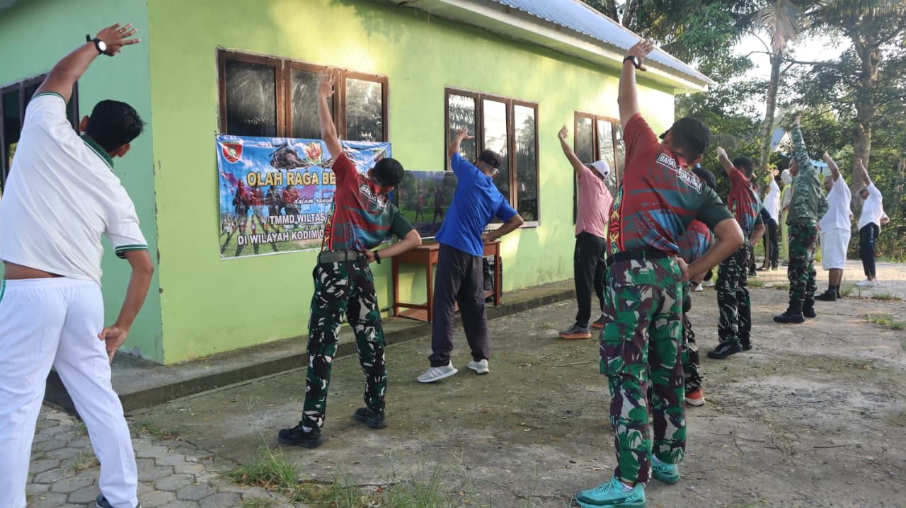 Kegiatan Olahraga Satgas TMMD Ke-129, Tingkatkan Kebugaran untuk Optimalisasi Tugas