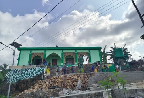 Satuan Tugas TMMD Berikan Dukungan pada Pembangunan Masjid di Luar Target Program