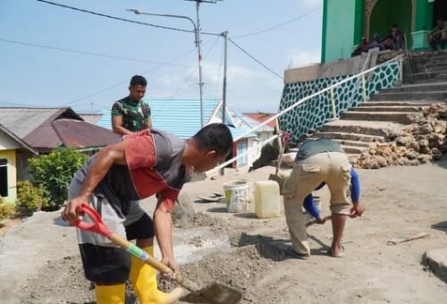 Peran Satgas TMMD dalam Memperbaiki Jalan Akses Dermaga