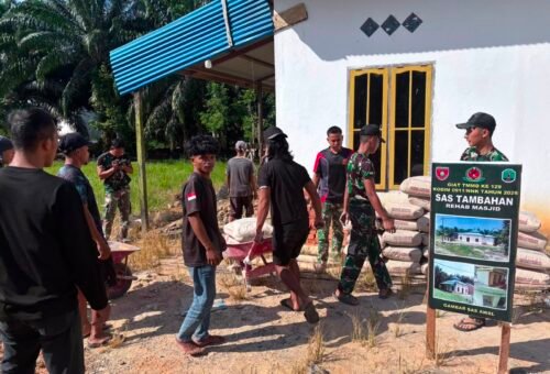 Rehabilitasi Masjid TMMD Ke-129 Dipacu, Target Penyelesaian Sebelum Akhir Pekan